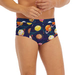 Food Planets Pattern Print Men's Briefs