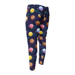 Food Planets Pattern Print Men's Compression Pants