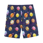 Food Planets Pattern Print Men's Sports Shorts