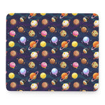 Food Planets Pattern Print Mouse Pad