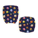 Food Planets Pattern Print Office Chair Cover