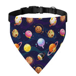 Food Planets Pattern Print Over The Collar Dog Bandana