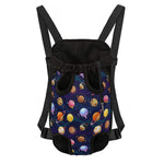 Food Planets Pattern Print Pet Carrier Backpack