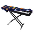 Food Planets Pattern Print Piano Keyboard Cover