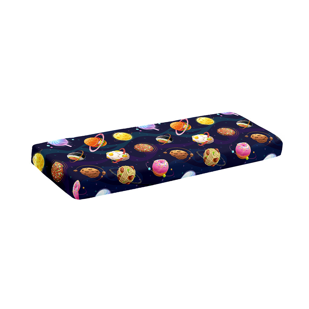 Food Planets Pattern Print Piano Keyboard Cover