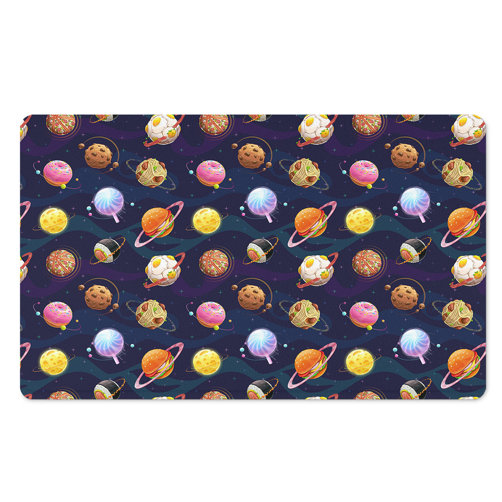 Food Planets Pattern Print Polyester Doormat