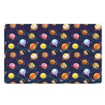 Food Planets Pattern Print Polyester Doormat