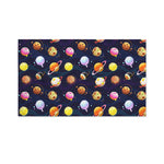 Food Planets Pattern Print Polyester Flag