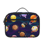 Food Planets Pattern Print Portable Lunch Bag