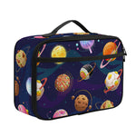 Food Planets Pattern Print Portable Lunch Bag