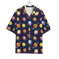 Food Planets Pattern Print Rayon Hawaiian Shirt