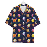 Food Planets Pattern Print Rayon Hawaiian Shirt