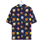Food Planets Pattern Print Rayon Hawaiian Shirt