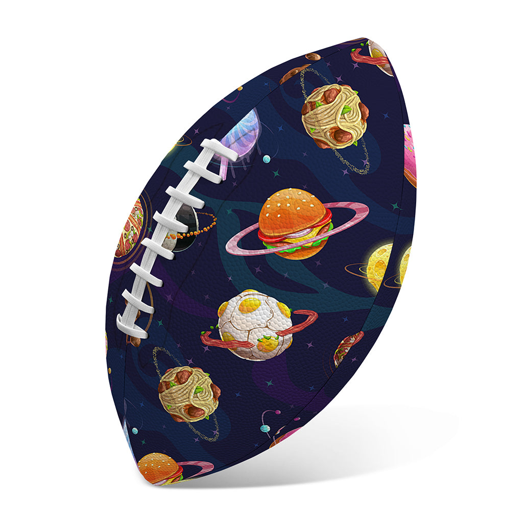 Food Planets Pattern Print Rugby Ball