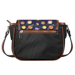 Food Planets Pattern Print Saddle Bag