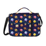 Food Planets Pattern Print Shoulder Strap Bible Bag
