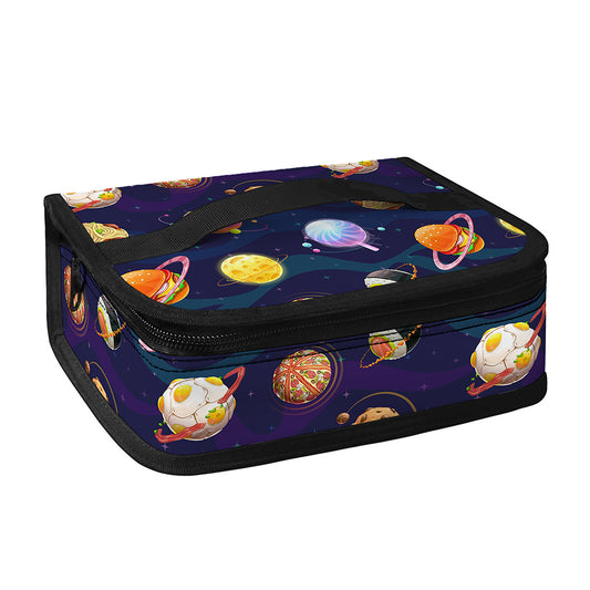 Food Planets Pattern Print Small Lunch Bag
