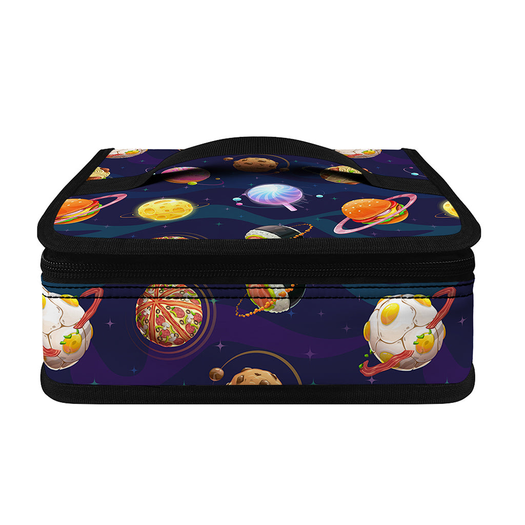 Food Planets Pattern Print Small Lunch Bag