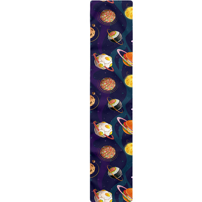 Food Planets Pattern Print Table Runner