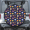 Food Planets Pattern Print Tire Cover