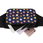 Food Planets Pattern Print Waist Bag
