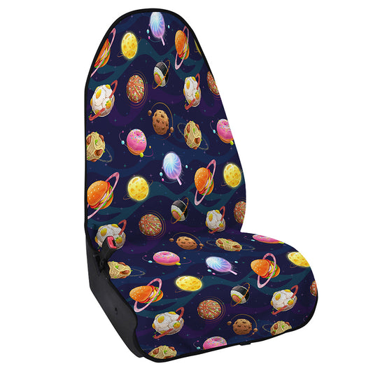 Food Planets Pattern Print Waterproof Car Seat Cover