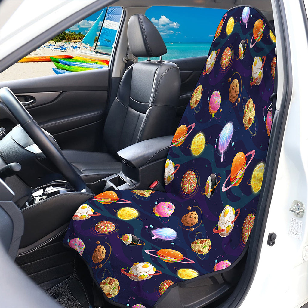 Food Planets Pattern Print Waterproof Car Seat Cover