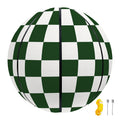 Forest Green And White Checkered Print Basketball