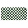 Forest Green And White Checkered Print Towel