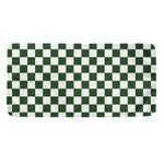 Forest Green And White Checkered Print Towel