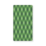 Forest Green Argyle Pattern Print Baby Crib Sheet