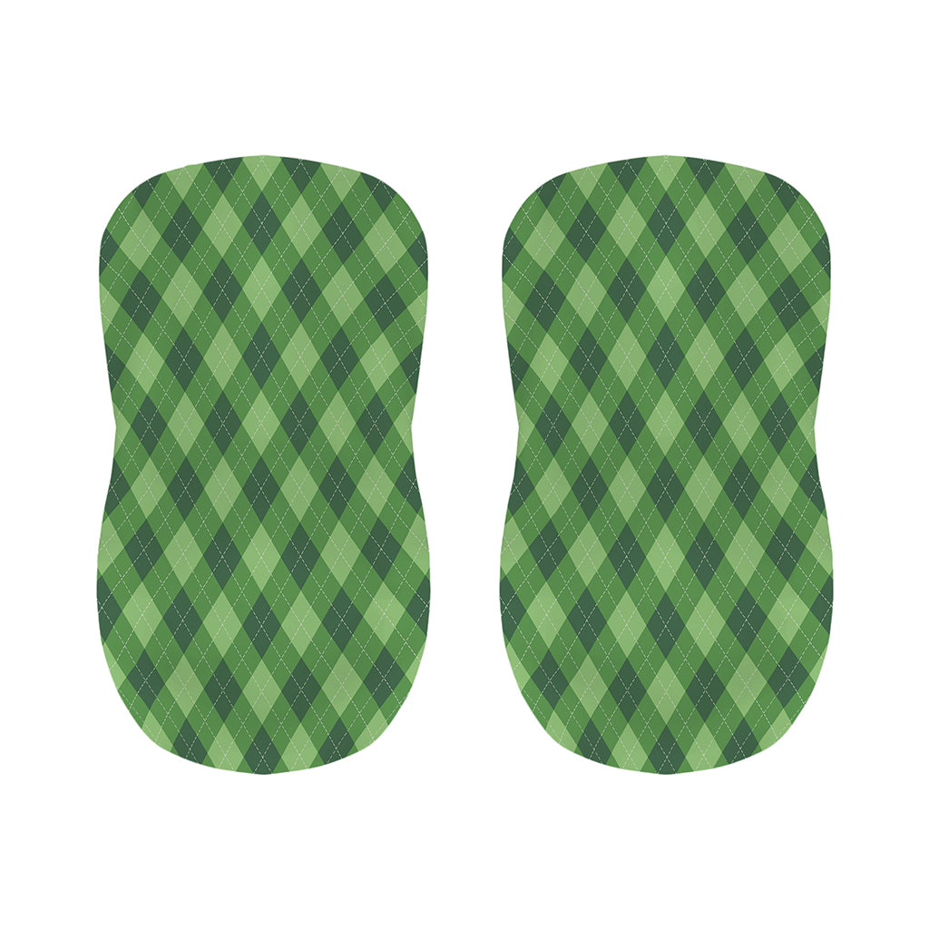 Forest Green Argyle Pattern Print Bar Stool Covers