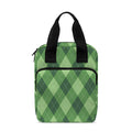 Forest Green Argyle Pattern Print Bible Tote Bag