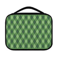 Forest Green Argyle Pattern Print Classic Bible Case