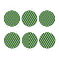 Forest Green Argyle Pattern Print Coaster Set
