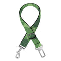 Forest Green Argyle Pattern Print Dog Seat Belt