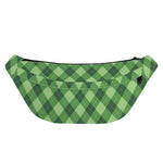 Forest Green Argyle Pattern Print Fanny Pack