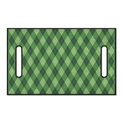 Forest Green Argyle Pattern Print Golf Cart Seat Cover