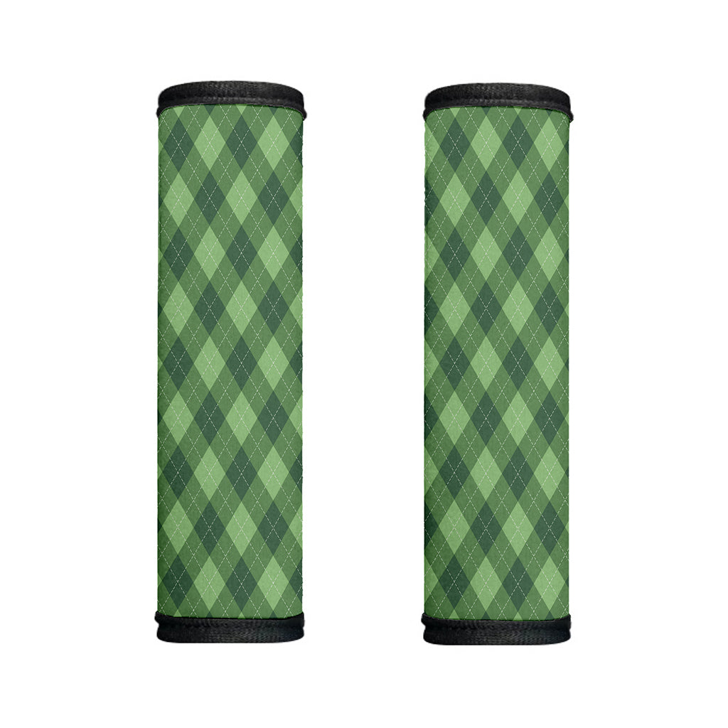 Forest Green Argyle Pattern Print Handle Covers