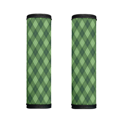 Forest Green Argyle Pattern Print Handle Covers