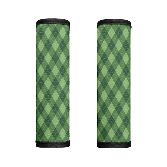 Forest Green Argyle Pattern Print Handle Covers