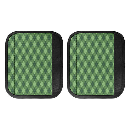 Forest Green Argyle Pattern Print Handle Covers