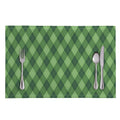 Forest Green Argyle Pattern Print Placemat