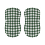 Forest Green Buffalo Check Pattern Print Bar Stool Covers