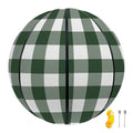 Forest Green Buffalo Check Pattern Print Basketball