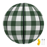 Forest Green Buffalo Check Pattern Print Basketball