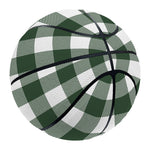 Forest Green Buffalo Check Pattern Print Basketball