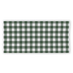 Forest Green Buffalo Check Pattern Print Beach Towel