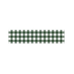 Forest Green Buffalo Check Pattern Print Bed Runner