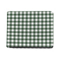 Forest Green Buffalo Check Pattern Print Bifold Wallet